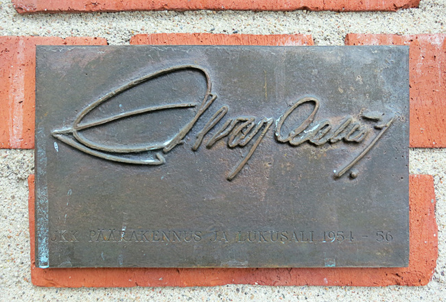 Alvar Aalto Signature at Jyväskylä University