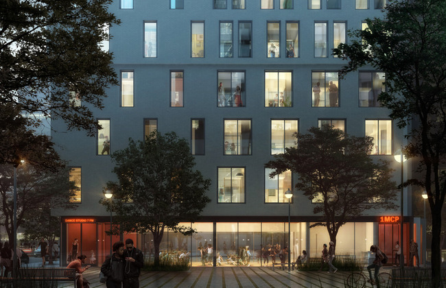 Rendering, evening (Courtesy NYC Mayor's Office)