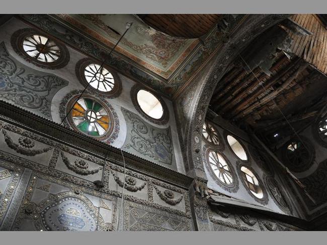 Bait Quwatli (Interior decoration and collapsing poplar ceiling) via By Georgina Ward, Niall McLaughlin