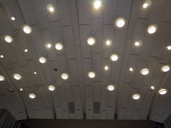 Auditorium lights at Jyväskylä University