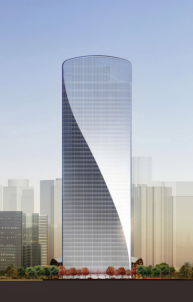 Qintai elevation (Image: Adrian Smith + Gordon Gill Architecture)