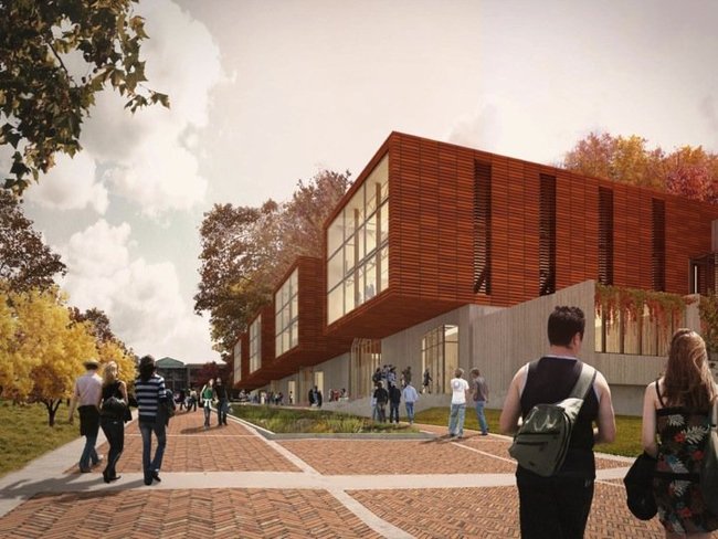 The proposal from the Collaborative of Toledo with Miller Hull of Seattle called for rectangular 