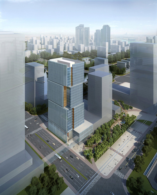 Aerial view (Image: Goettsch Partners)