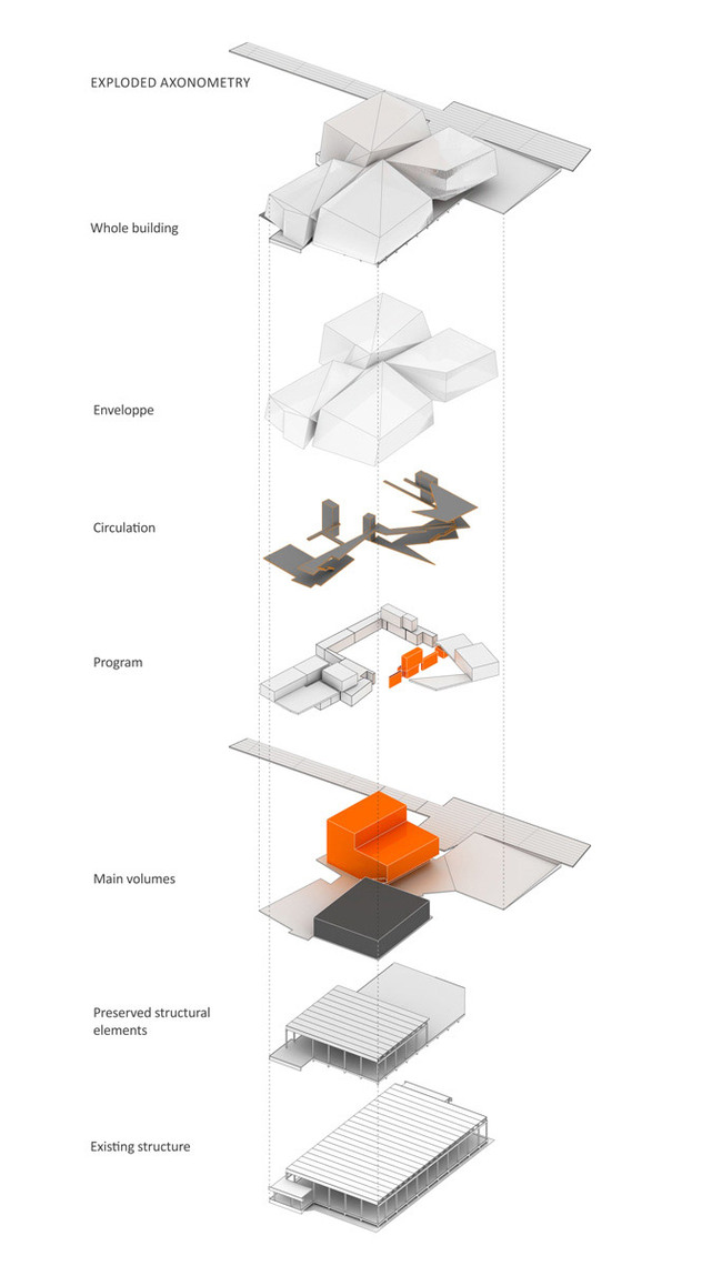 Exploded axo (Image: Saucier + Perrotte, Architectes)