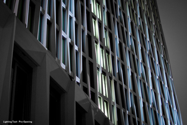Lighting Test - Pre-Opening (Photo: Ina Reinecke / Barkow Leibinger)