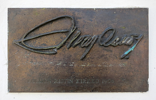 Alvar Aalto Signature at Vuoksenniska Church