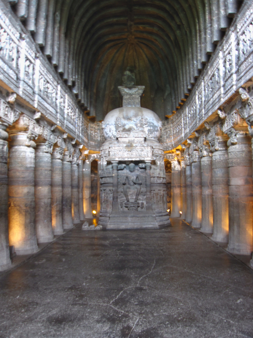 Caves of Ajanta (A chaitya griba) via amlocke.