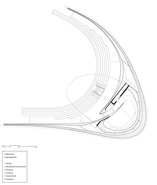 Entrance level (Image: HENN)