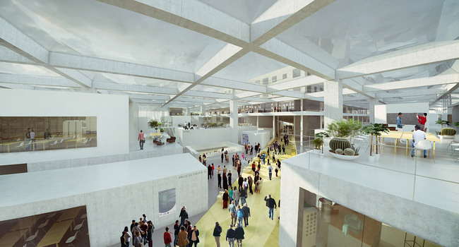 Public crossing through the LabCity (Image courtesy of OMA)