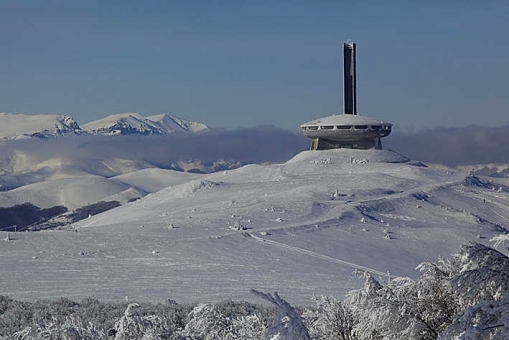 Buzludzha monument in Bulgaria image by Timothy Allen