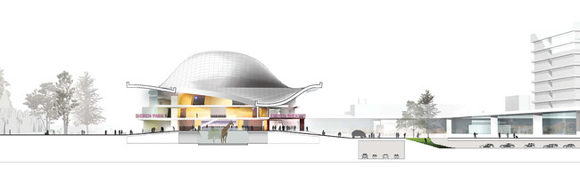 Short section (Image: Henning Larsen Architects and Van den Berg Groep)