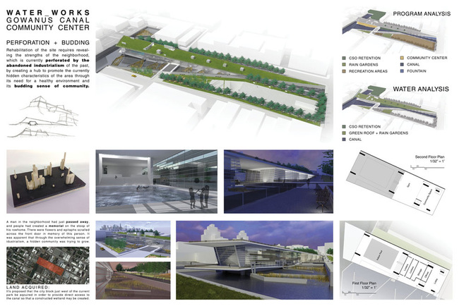 Honorable Mention: Water_Works Gowanus Canal Community Center Joseph Barrick (student); Washington, DC 