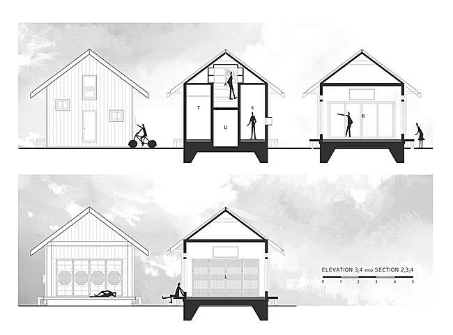 Elevation/section