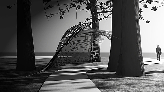 Rendering: Slipstream Pavilion