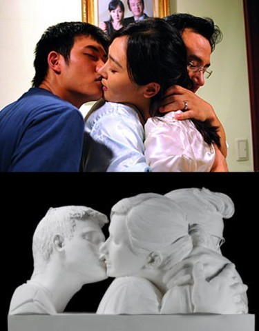 Top: Kim's Bin-Jip/ 3-Iron Bottom: Wang Du's The Kiss