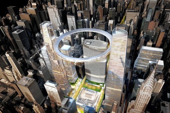 Skidmore Owings & Merrill’s proposal for new Grand Central Terminal, New York image courtesy SOM.