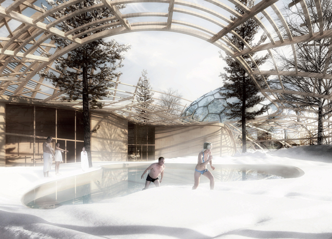 View of sauna on the roof (Image: Djuric Tardio - Scriptogram.com)
