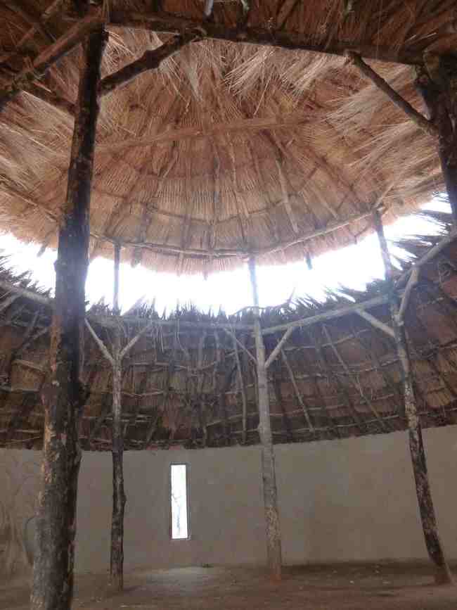 Sang Round House (interior) by the Design-Build Team of Nico Smith, Humphrey Lloyd and George Bell from the UK