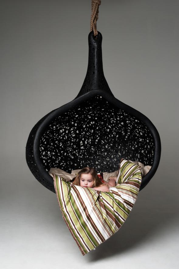 Basalt fiber Manu Nest Chair by Raimonds Cirulis.