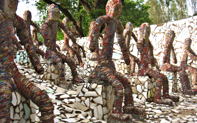 The majority of phase one is made up of recycled materials