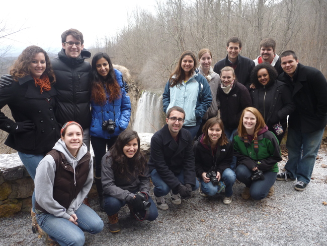 Group photo at falling creek falls