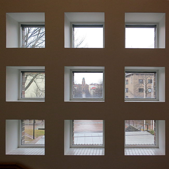 View of Lahti City Hall from the Church of the Cross
