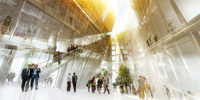 Visualization canyon interior (Image: BIG + OFF)