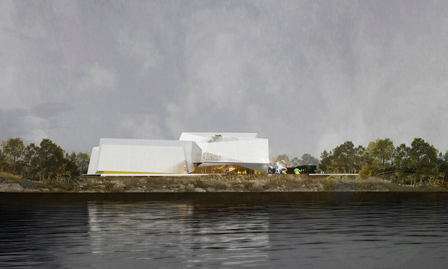 River elevation (Image: Saucier + Perrotte, Architectes)