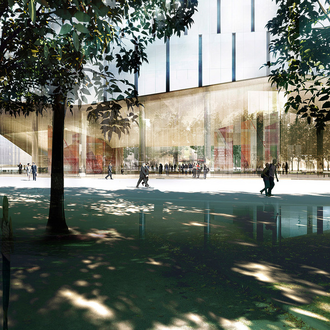Visualization, lobby exterior (Image: schmidt hammer lassen architects)