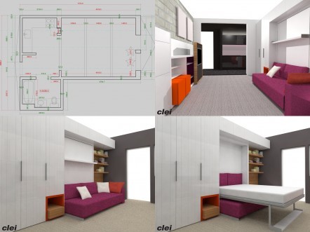 Drawing of Living Area 