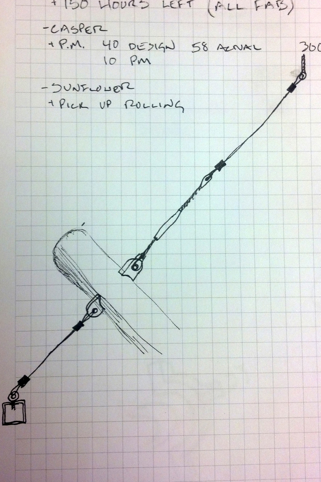Tensile structure support detail.