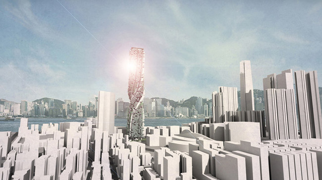 A new alternative high-rise residential typology integrates within WKCD urban environment (Image: Y Design Office)