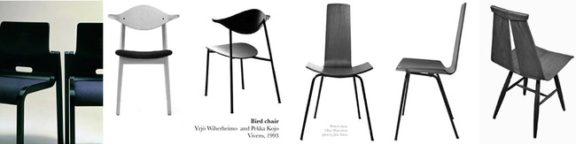 4 Finnish Designed Bent Plywood Chairs, Photo by Julie Scheu