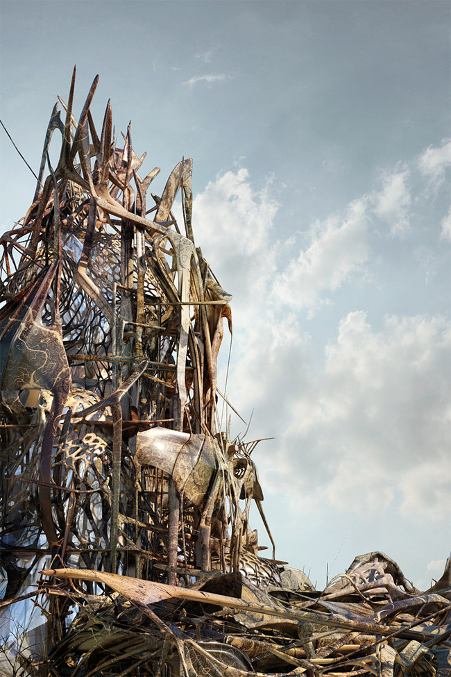 Asemic Forest - Westbahnhof Train Station, Vienna by Shahira Hammad