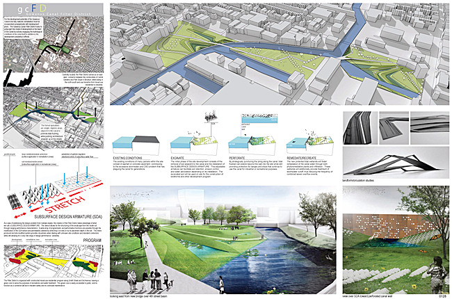 Honorable Mention: Gowanus Canal Filter District; Team: burkholder|salmons; Members: Sean Burkholder, Dylan Salmons