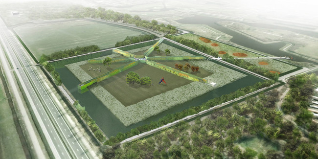 Rendering, aerial view (Image: LOLA)