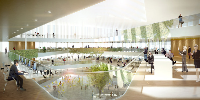 Office floor (Image: Henning Larsen Architects)