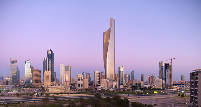 Architecture Merit Award Winner: Al Hamra Tower in Kuwait City, Kuwait by Skidmore, Owings & Merrill (Image Credit: SOM | © Tim Griffith)