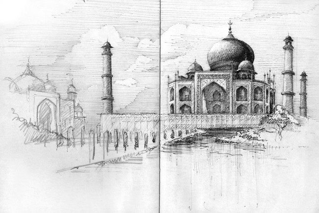 Finalist: Nicholas DeBruyne, AIAS, SAVANNAH COLLEGE OF ART AND DESIGN (STUDENT TRAVEL SKETCH)
