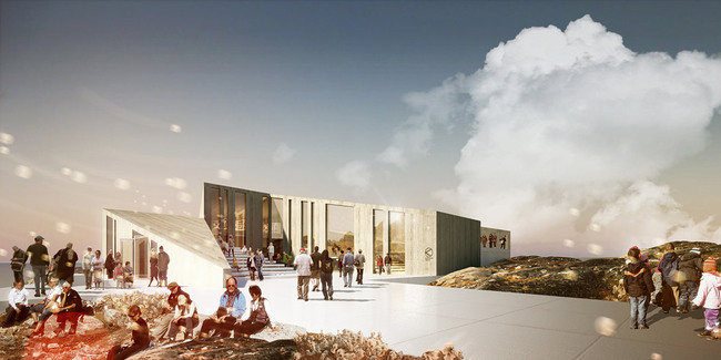 Rendering, Culture Center, summer (Image: David Garcia Studio and Henning Larsen Architects)