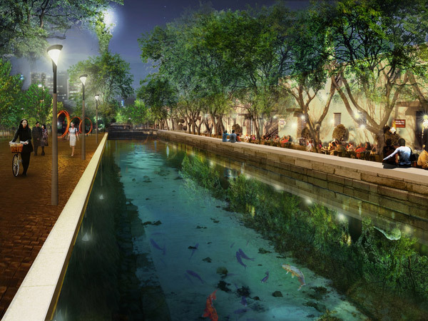 Heritage view © West 8 urban design & landscape architecture