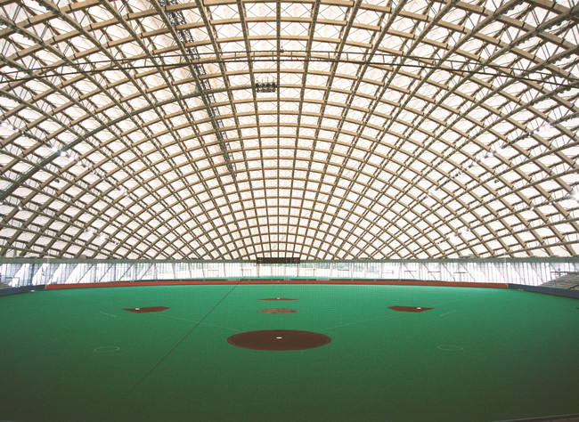 Dome in Odate (multipurpose dome), 1993—1997, Odate-shi, Akita, Japan Photo by Mikio Kamaya