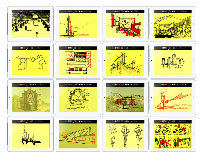 Sketches courtesy of Ahmed Elhusseiny, Anna Kenoff, Anna Pietrzak, Audrey Choi, Ciara Seymour, Devin Seymour, Ezio Blasetti, James Kehl, Javier Galindo, Liz Ricketts, Milan delVecchio, Morpholio.