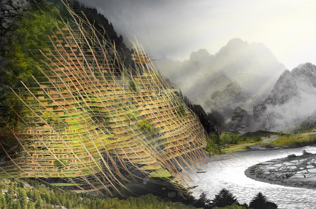Second Place: Mountain Band-Aid, Yiting Shen, Nanjue Wang, Ji Xia, Zihan Wang (China)
