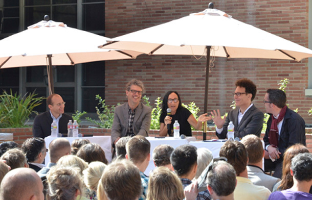 RUMBLE Symposium 2012, hosted by Sylvia Lavin with Michael Osman, Andrew Zago, Sanford Kwinter, and Nicholas de Moncheux