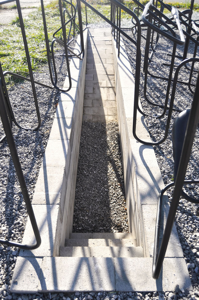 Detail view of groundwork