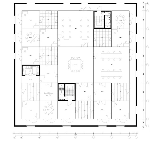 The Zollverein School of Management & Design by SANAA plan via toasteroven