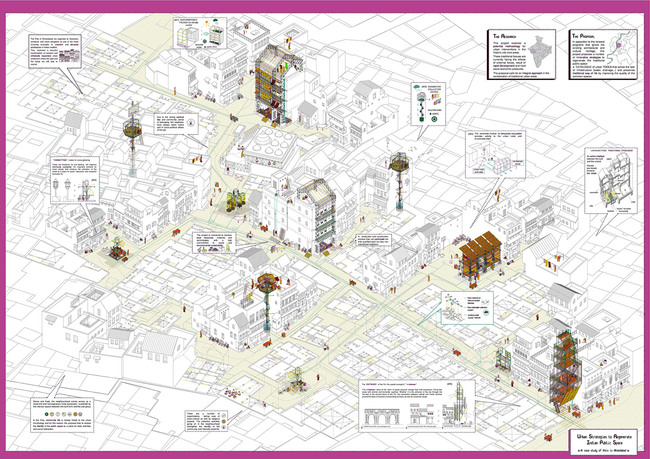 1st Prize: Urban Strategies to Regenerate Indian Public Space: A case study of Pols in Ahmedabad
