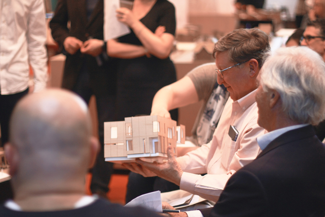 The client holds a model