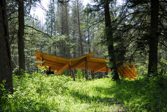 Pine Creek Pavilion in Pine Creek, MT by Artemis Institute